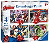 Ravensburger Puzzle, Marvel Avengers, 4 Puzzle in a Box, 12-16-20-24 Pezzi, Puzzle per Bambini, Puzzle Marvel, Età Consigliata 3+ Anni