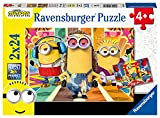 Ravensburger Puzzle Minions, 2 Puzzle di 24 Pezzi, Età Consigliata 4+, Puzzle per Bambini, Stampa di Alta Qualità, 05085 7