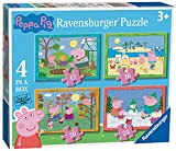 Ravensburger Puzzle Peppa Pig 4 Stagioni, Puzzle 4 in a Box, Età Consigliata 3+, Puzzle per Bambini, Stampa di Alta ...