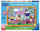 Ravensburger - Puzzle Peppa Pig Club House, Collezione 24 Giant Pavimento, 24 Pezzi, Età Raccomandata 3+ Anni