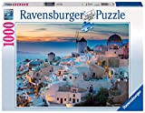 Ravensburger Puzzle, Puzzle 1000 Pezzi, Serata a Santorini, Puzzle per Adulti, Puzzle Mare, Puzzle Ravensburger - Stampa di Alta Qualità