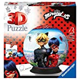 Ravensburger rotondo Tales of Ladybug & Cat Noir 3D Puzzle Ball Miraculous, 72 Pezzi, Età Raccomandata 6+, Multicolore, 11167 1