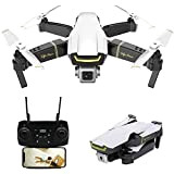 RC Drone with Camera 1080P HD WiFi FPV Drone, Gesture Photo Video Altitude Hold Foldable RC Quadcopter,White,1 Battery