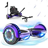 RCB Hoverboards 6.5'' con Hoverkart Go-Kart Costruito in luci a LED Bluetooth Speaker Colorato Ruote, Ideale Regali per Adolescenti e ...