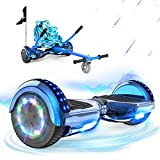 RCB Hoverboards 6.5'' con Hoverkart Go-Kart Costruito in luci a LED Bluetooth Speaker Colorato Ruote, Ideale Regali per Adolescenti e ...