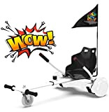 RCB Hoverkart per Hoverboard Go Kart Lunghezza Regolabile Compatibile con Tutti Gli Hoverboard 6.5/8/8.5/10 Pollici per Adulti Bambini Regalo di ...