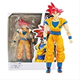 Regali Dragon Ball Super Saiyan God Son Goku Capelli Rossi Gokou Dragon Ball Action PVC Figure da Collezione Model Toy ...