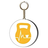 Regalo Insanity GYM MOTIVATION - KETTLE BELL Heart Rate - Portachiavi apribottiglie 58 mm