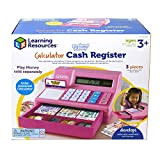 Registratore di Cassa con Calcolatrice Pretend & Play di Learning Resources, Giocattolo per bambini, Cassa giocattolo per il gioco di ...