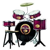 Reig 726 - Golden Drums Set Batteria, Grande, Rosso