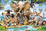 Renaiss 3x2m Sfondo di animali della giungla Foresta pluviale tropicale Safari Fotografia di animali Sfondo Ragazzi Bambini Forniture e decorazioni ...