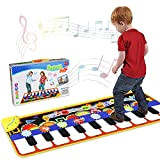 RenFox Tappeto Musicale, Piano Mat Tastiera Danza Stuoia Strumento Musicale 5 modalità e 8 Suoni, Tappeto Musicale Tocco Mat Bambini ...