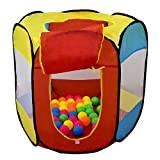 REPLOOD Tenda Gioco per Bambini con 50 Palline Colorate Chiusura Pop-up e Sacca 90x74 cm