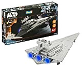 Revell 06756-Star Wars Build & Play Destroyer Control 1/4000 Build/Play Imperial Star Destr. Rog. One, Colore Grigio, RV06756