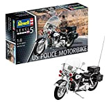 Revell 07915 – Modellino Motociclo 1: 8 – US Police Motor Bike in Scala 1: 8, Level 4, orginalgetreue Finto con Molti Dettagli