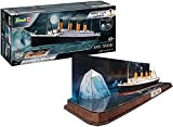 Revell-5599 Revell 05599 RMS Titanic + Puzzle 3D Eisberg Modello navale Kit 1:600, Multicolore, RV05599