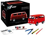 Revell- Adventskalender VW T2 Bus, der Kult Bulli mit Dem Easy-Click-System Giocattolo, Colore: Rosso, 01034