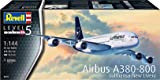 Revell- Airbus A380-800 Lufthansa New Livery Other License Kit di Modelli in plastica, Multicolore, 1/144, 03872