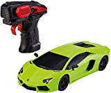 Revell Control- RC Scale Car Lamborghini Aventador, GHz-Fernsteuerung für Rechts-/Linkshänder, Frontbeleuchtung, 1:24, 19,9 cm Auto telecomandata, Colore Verde, 24663