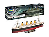 Revell- RMS Titanic-Technik Modellino Fedele all'originale per esperti, Colore Non Laccato, 00458