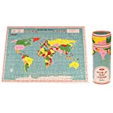 Rex London 28156 - Puzzle a Forma di mappamondo, con Tubo Multicolore