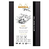 Rhodia Touch 116103C Blocco punto metallico White Maya Pad bianca, A5 (14,8x21 cm), 50 fogli a strappo, rigatura Cross'n'Dot (punti ...