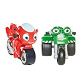 Ricky Zoom T20044 Ricky Zoom & DJ 2 Pack, 3 Inch Action Figure Wheeling, Free Standing Bambini Moto Giocattoli per ...