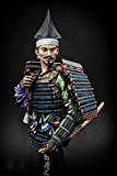 Risjc 1/10 Japanese Samurai Resin Soldier Bust Model Oda Nobunaga White Model Kit //N01186