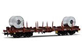 Rivarossi - FS 2-p of Rhmms-x Flat Wagons Loaded Coils V (6/21) * - RIV-HR6478