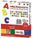 roba Lettere e Numeri Magnetici in Legno, Set ABC 31 Pezzi, Giocattoli Scolastici per Bambini, Multicolore