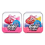 Robo Alive Robo Fish Series 2 Pesce che nuota robotizzato giocattolo, confezione da 2, pesci rosa e rosa, nuota in ...