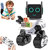 Robot di Controllo Remoto RC per Bambini, Giocattolo di Robotica di Controllo del Suono Touch Ricaricabile, Kit di Robot Educativi ...