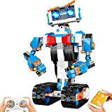 Robot giocattolo da costruzione per bambini, apprendimento ingegneria radiocomandata APP, kit educativo STEM fai da te, robot ricaricabile, giocattolo, regali ...