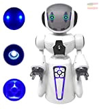 Robot intelligente con luci a LED chiare – Guida e dissolve gli ostacoli – Funzione di apprendimento inglese gioca la ...