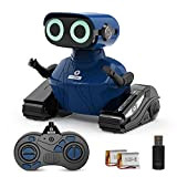 Robot Telecomandato per Bambini, HONGCA Robotica Programmabile Ricaricabile con Musica Sensore Tattile Registrazione Occhi a LED Giocattolo Educativo Sicuro Regalo ...