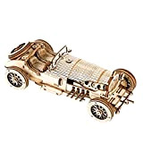 Robotime Gran Premio Auto Kit Modello Puzzle 3D Auto assemblaggio Costruzione Meccanica per Bambini, Ragazzi e Adulti