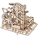 Robotime Puzzle 3D Pista per Biglie in Legno - Fortezza, Set di Pista con Meccanismo di Sollevamento, Fai-da-Te Kit di ...