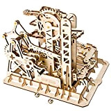 ROKR-141284 ROKR Marble Roller Clockwork Meccanical 3D Game Woodcraft Construction Kit Adult Craft Set Puzzle Present (Tower Coaster), 141284