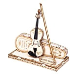 ROKR Puzzle 3D Legno per Bambini e Adulti Modellismo da Costruire Kit Modello Strumento Musicale Violino (Violin Capriccio)