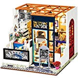 Rolife Miniatura Casa delle Bambole DIY Miniature Dollhouse Kit di Legno con LED, Creativo Compleanno Regali di Natale per Bambini ...
