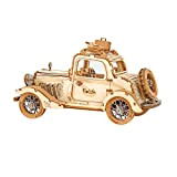 Rolife Puzzle 3D Legno per Bambini e Adulti Modellismo da Costruire Macchina Vintage Kit Modello, Vintage Car