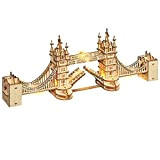 Rolife Puzzle 3D Legno per Bambini e Adulti Modellismo da Costruire Vintage Kit Modello 113 Pezzi, Tower Bridge, Nessuna batteria ...