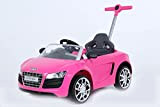ROLLPLAY Macchina a spinta con poggiapiedi regolabile, Per bambini da 1 anno, Fino a max. 20 kg, Audi R8 Spyder, ...