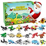 Rosami 2022 Mattoncini per Bambini, 24 PCS natalizi giocattoli, Create Architecture per Bambini con mattoncini animali come dinosauri, aquila, squali, ...