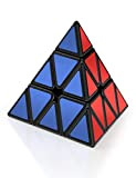 Roxenda Cubo di Piramide, Pyramid Speed Cube Triangolo Magic Cube, Liscio Puzzle Cubo di velocità (Piramide Nero)