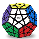 ROXENDA Dodecahedron Speed Cube, 3x3x3 Pentagonale Speed Cube Dodecahedron Cubo Magico Puzzle Giocattolo (Dodecahedron Nero)