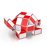 ROXENDA Magic Snake con 60 Blocchi, Magic Snake Cube Twist Puzzle - 3D Puzzle Giocattolo di Fidget Snake Gadget Compleanno ...