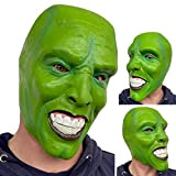 Rubber Johnnies The Mask,Maschera Verde del Film di Jim Carrey,in Latex,per Costumi e Feste di Halloween