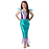 Rubie's 640716L Costume ufficiale Disney Princess Ariel Gem Bambina, 7-8 anni, altezza 128 cm