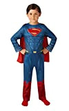 Rubie's-640811-M Costume Superman-ufficiale DC Justice League per bambini (640811-M) 5-6 anni, Blu, 640811M